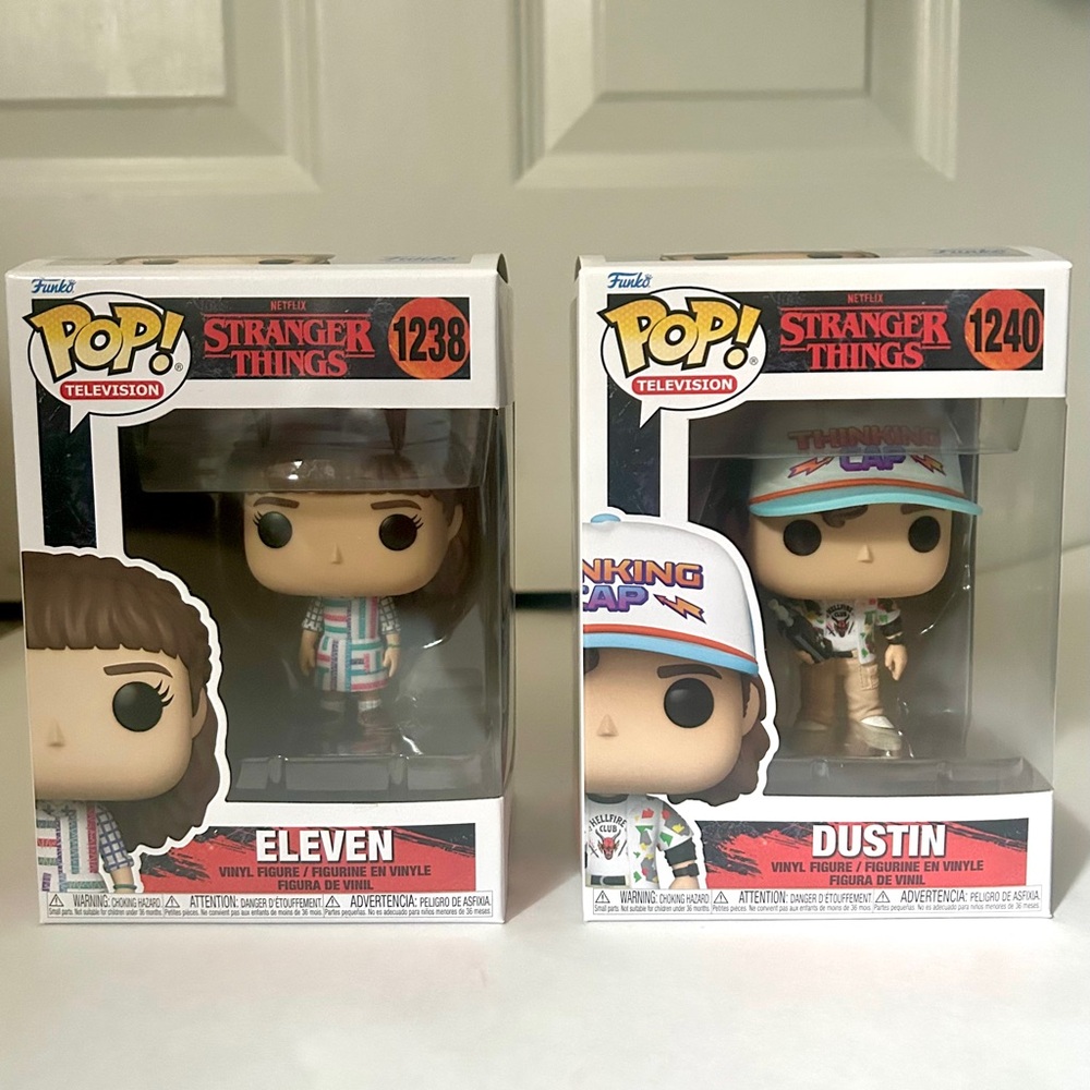 Funko Pop Stranger Things Eleven and Dustin Vinyl Figures